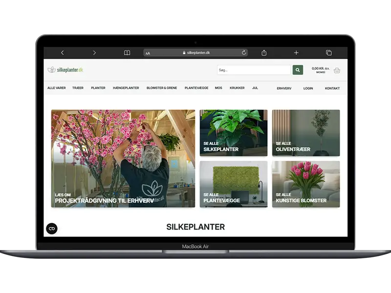 Silkeplanter Hjemmeside,