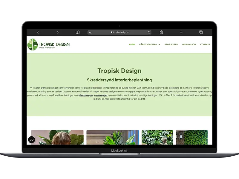 SEO og webudvikling -case Tropisk Design Michael-Co,